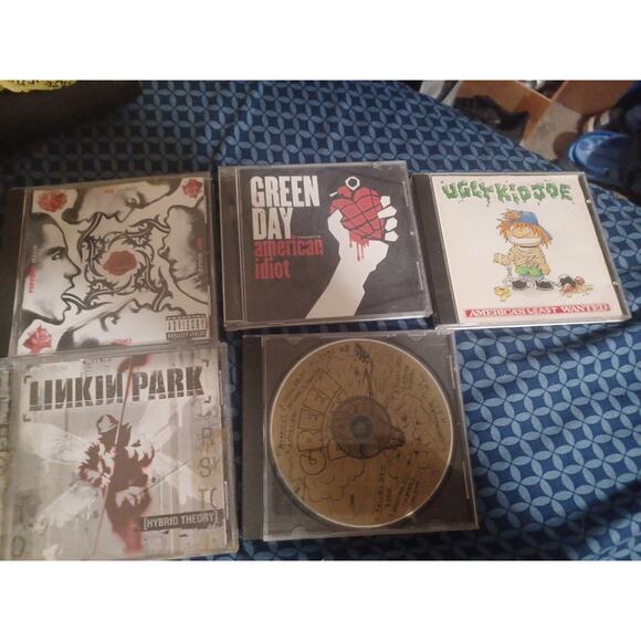 Lot Of 5 ROCK CD'S RHCP LINKIN PARK GREEN DAY UGLY KID JOE - Picture 2 of 11